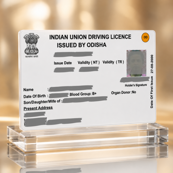 Driving Licence PVC Card